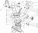 Upper Shroud Assembly Diagram and Parts List for 28223 7900001-7999999 - 1997 Lawn Boy Snow Blower
